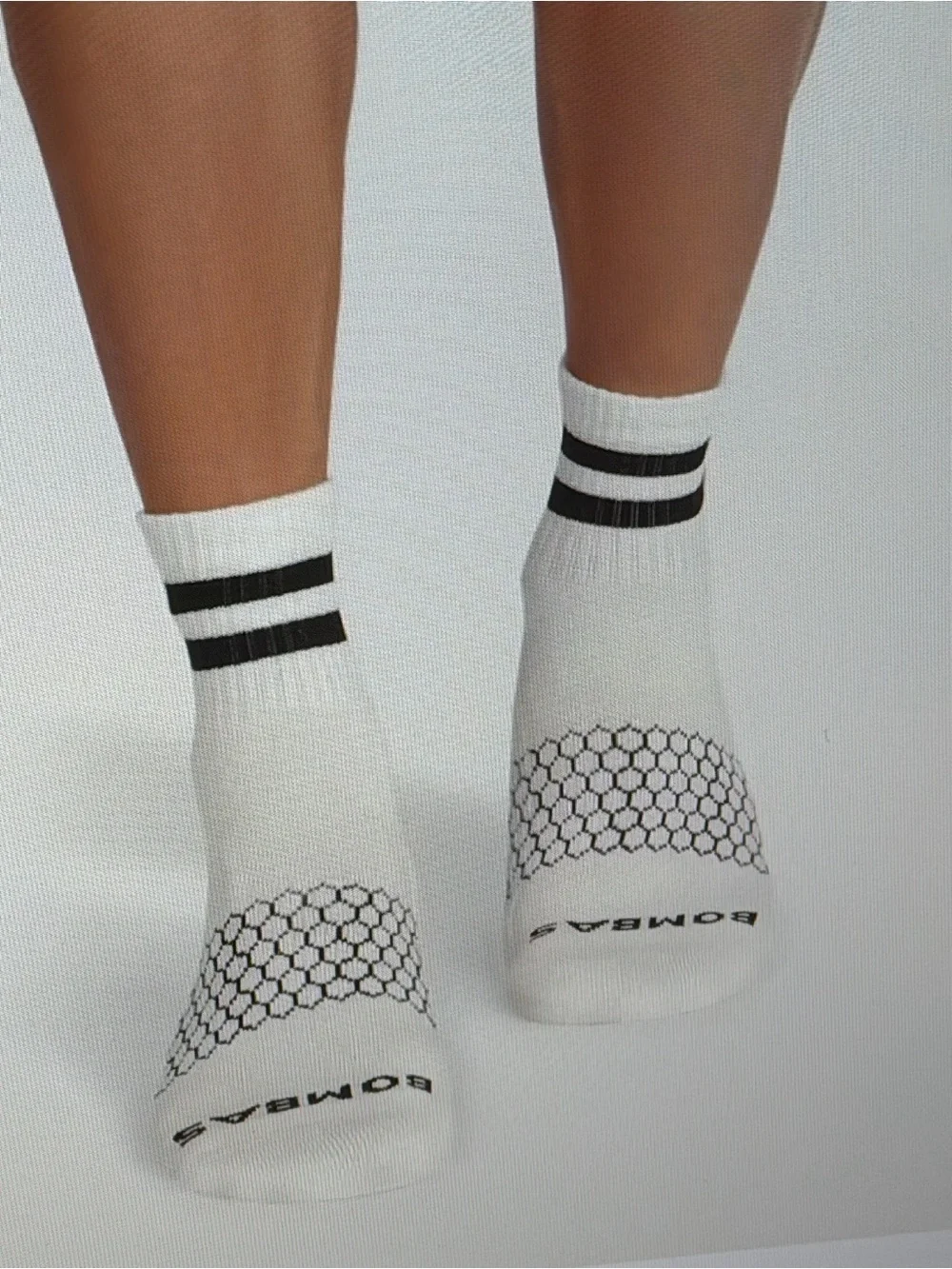 Bombas Men's Vintage Stripes Quarter Socks (2-Pair Pack) Men’s Medium 6-9